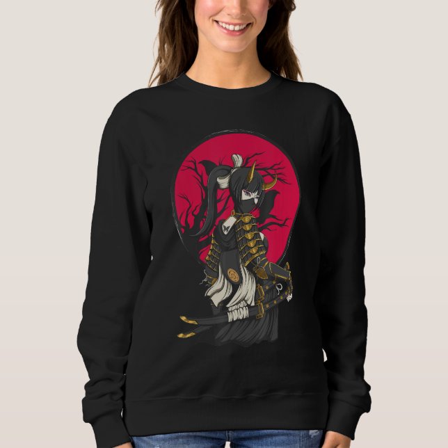 Sudadera La antigua japonesa Samurai Katana Ronin Geish (Anverso)