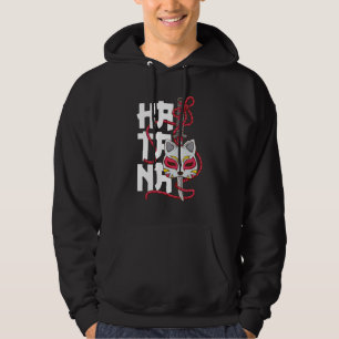 Sudadera La antigua mascara japonesa con flores de cerezo S