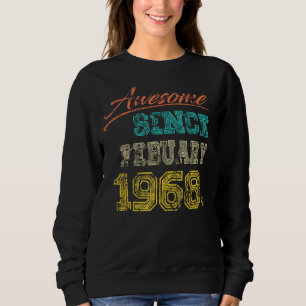 Sudadera La antigüedad de 1968 asombrosa desde febrero Feli