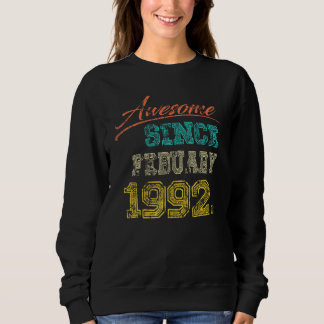 Sudadera La antigüedad de 1992 asombrosa desde febrero Feli