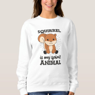 Sudadera La ardilla es mi espíritu animal, animales curados