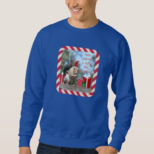 Sudadera ¡La ardilla linda del navidad, tiene Navidad de (Anverso)