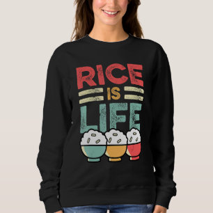 Sudadera La Arroz es Vida Persona Asiática o China