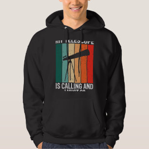 Sudadera La astronomía que me gusta el telescopio llama y d