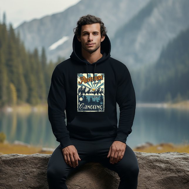 Sudadera La aventura en canoa comienza (Subido por el creador)