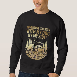 Sudadera La aventura es mejor con mi Golden Retriever
