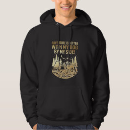 Sudadera La aventura es mejor con regalo de camping de mi p