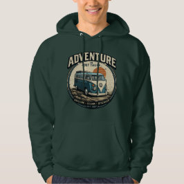 Sudadera La aventura está ahí – Gráfico de furgoneta camper