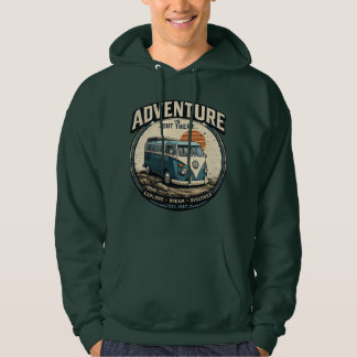 Sudadera La aventura está ahí – Gráfico de furgoneta camper
