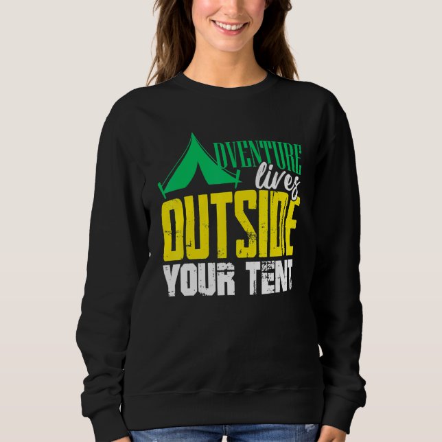 Sudadera La aventura vive fuera de tu tienda Summer Classic (Anverso)