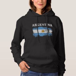 Sudadera La bandera argentina vintage del orgullo argentino
