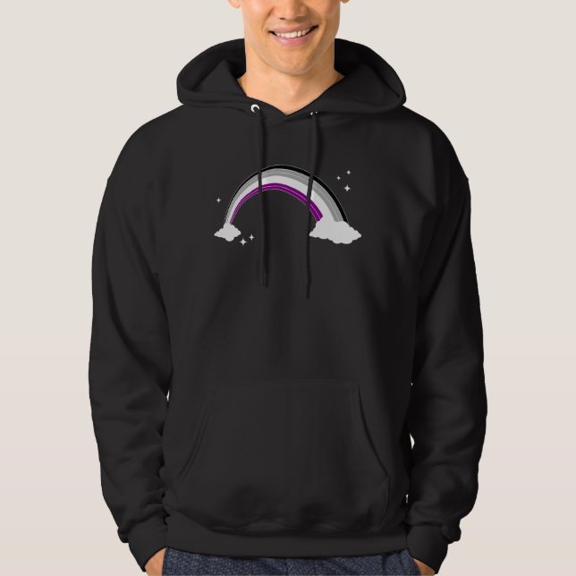 Sudadera La Bandera Asexual De Los Derechos Humanos Orgullo (Anverso)