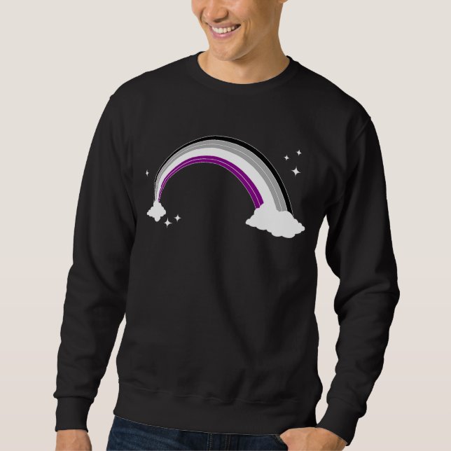Sudadera La Bandera Asexual De Los Derechos Humanos Orgullo (Anverso)
