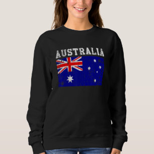 Sudadera La bandera australiana retro vintage