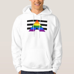 Sudadera La bandera de aliado heterosexual de SlipperyJoe l