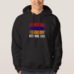 Sudadera La bandera de Armenia retro de las mejores mujeres