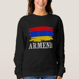 Sudadera La bandera de Armenia vintage que amo a Armenia