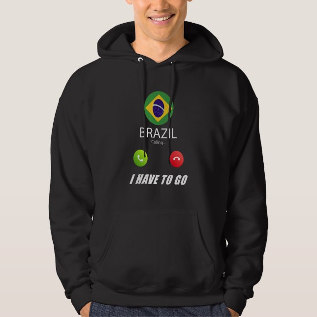 Sudadera La bandera de Brasil que Brasil llama (Anverso)