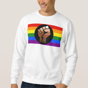 Sudadera La bandera de color de gente queer de SlipperyJoe'