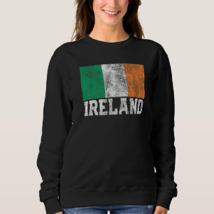 Sudadera La bandera de Irlanda irlandesa desborda el país d