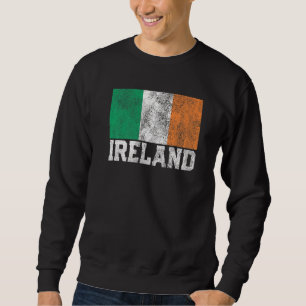 Sudadera La bandera de Irlanda irlandesa desborda el país d