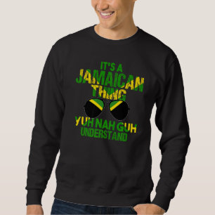 Sudadera La bandera de Jamaica es cosa jamaiquina Yuh Nah G
