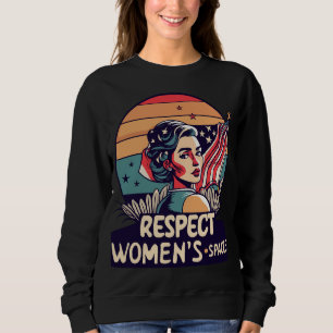 Sudadera La bandera de los Estados Unidos retro respeta los