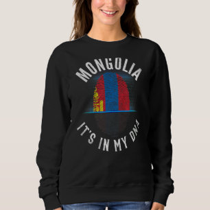 Sudadera La Bandera De Mongolia Vintage Está En Mi Adn Mong
