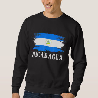 Sudadera La bandera de Nicaragua vintage que amo a Nicaragu