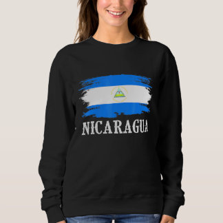 Sudadera La bandera de Nicaragua vintage que amo a Nicaragu