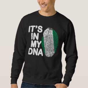 Sudadera La Bandera De Nigeria Es En Mi Adn Nigeria El Tee