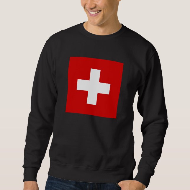 Sudadera La bandera de Suiza (Anverso)