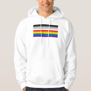 Sudadera La bandera del orgullo de once franjas de Slippery