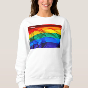 Sudadera La bandera del orgullo gay de SlipperyJoe ondeando