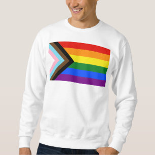Sudadera La bandera del orgullo progresista de SlipperyJoe'