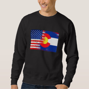 Sudadera La bandera estadounidense de Colorado, Fusion Esse