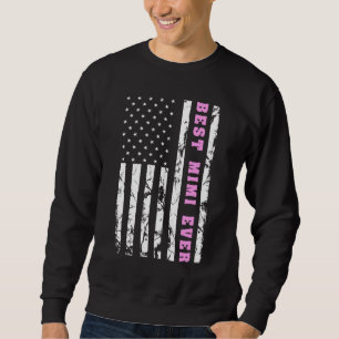 Sudadera La Bandera Estadounidense En Problemas, Mimi, Mejo