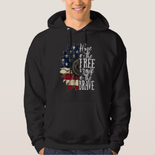 Sudadera La Bandera Estadounidense Patriota Hogar De Los Li