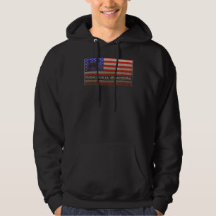 Sudadera La bandera norteamericana de los Estados Unidos vi