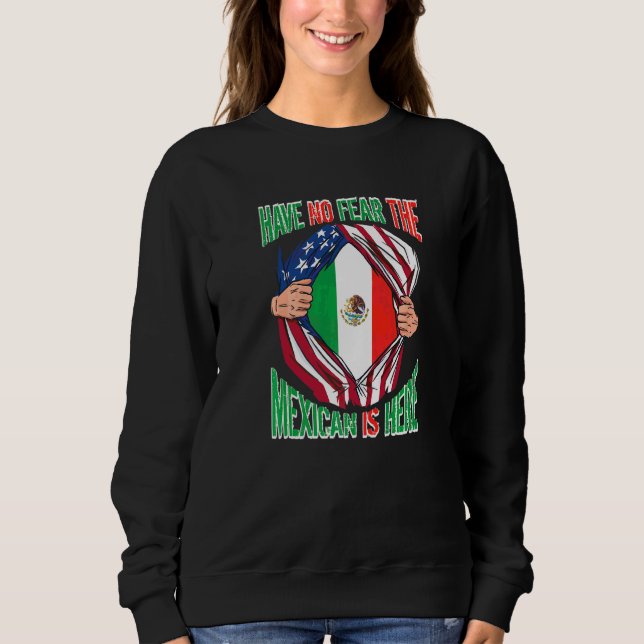 Sudadera La bandera norteamericana del orgullo mexicano no  (Anverso)