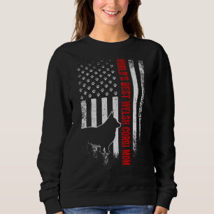 Sudadera La bandera norteamericana vintage munda a la mejor