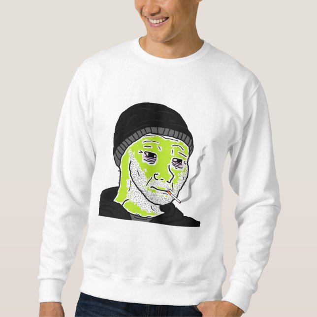 Sudadera La base de los hombres dominantes marcianos verdes (Anverso)