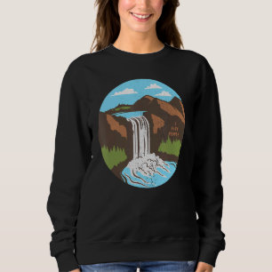 Sudadera La belleza de la naturaleza de las cataratas y la
