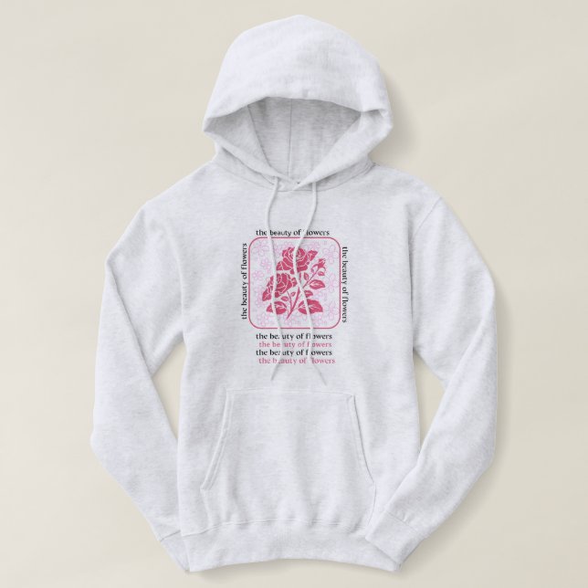 Sudadera la belleza de las flores (Diseño del anverso)
