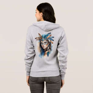 Sudadera La belleza tribal de las acuarelas: el espíritu de