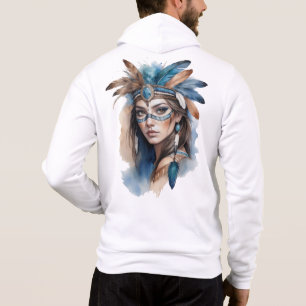 Sudadera La belleza tribal de las acuarelas: el espíritu de