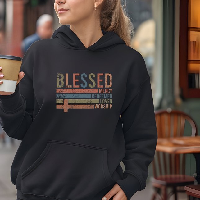 Sudadera La bendición de la fe inspiró a las mujeres (Subido por el creador)