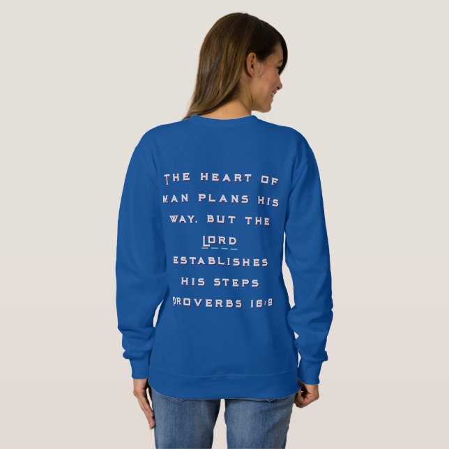 Sudadera La Biblia Cristiana Verse Crewneck Hoodie Proverbs (Reverso completo)