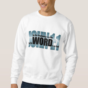 Sudadera La Biblia Verse John 1:1 Al principio estaba la PA