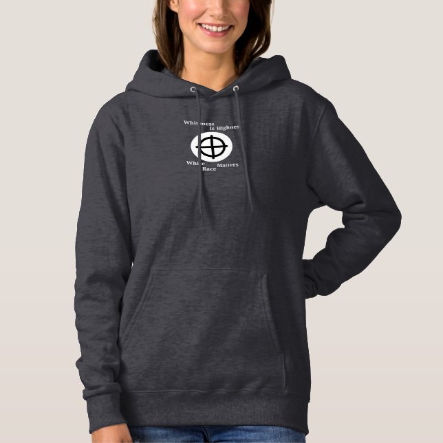 Sudadera La blancura es la grandeza (Anverso)